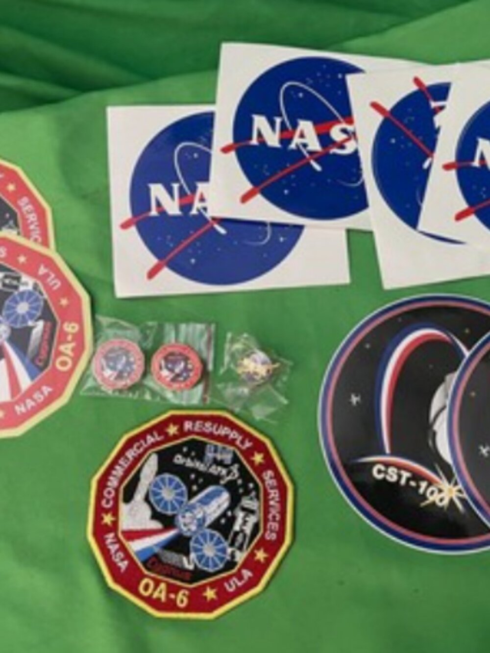 NASA OA-6 ORBITAL ATK RESUPPLY PATCHES, stickers, pins